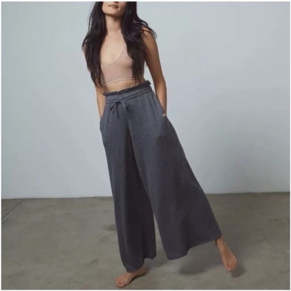 Lunya Restful Cotton Silk Gray pants - Picture 1 of 4